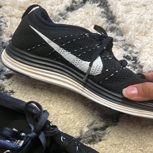 Black Nike FlyKnit Lunar1 size 9.5 - Picture 5 of 13